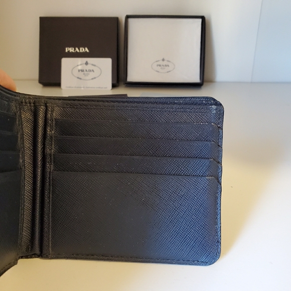 Authentic Prada Wallet - Navy - Picture 3 of 9
